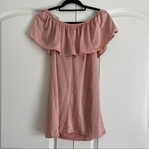 Satin Pink Coral Peach Sleeveless Tier Forever 21 Dress